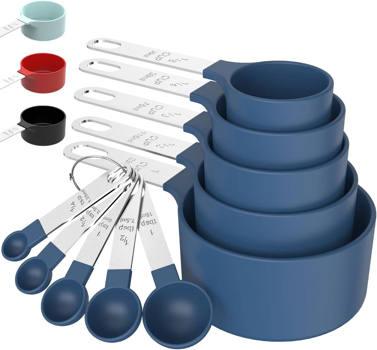 Measuring Cups and Spoons Set Stackable Nesting Kitchen Tools with Stainless
Opens in a new window o