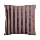 Hallmart Collectibles Bold Stripe Jacquard Square Decorative Pillow, Purple, 18"