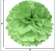 Wrapables® 8" Set of 5 Tissue Pom Poms Party Decorations for Weddings, Birthday