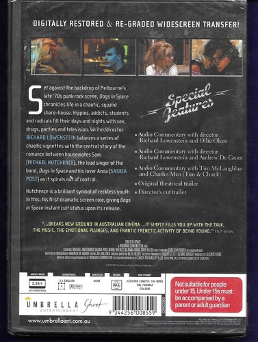 Dogs in Space 1986 Aussie Drama Michael Hutchence New & Sealed R:ALL Free Post - Picture 3 of 3