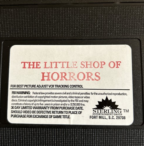Little Shop of Horrors (VHS, 1987) Jack Nicholson, Pre-Owned - Picture 4 of 5