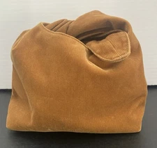 Merit Beauty Signature Cosmetic Makeup Bag Washable Corduroy Tie Top Pouch Small