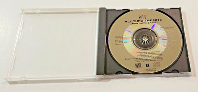 P.O.V. All Thru The Nite CD Promo Single - POV duet with JADE 1993 Giant Records