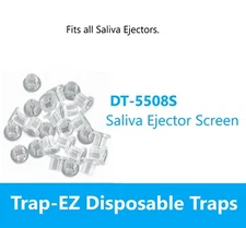 Dental Disposable Evacuation Traps #5508, 144/Box, Saliva Ejectors Trap Filters