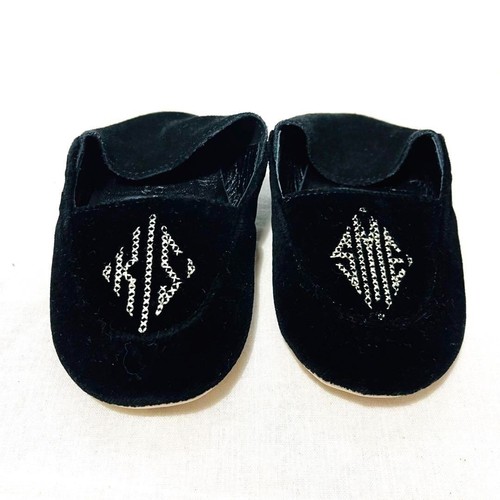 Zapatos de bebé Gucci negros de gamuza 10,5 cm con caja bolsa antipolvo M5 - Imagen 2 de 6