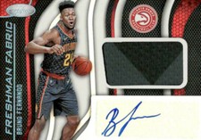 2019-20 Certified Freshman Fabric Signatures Bruno Fernando #BF Rookie Auto 