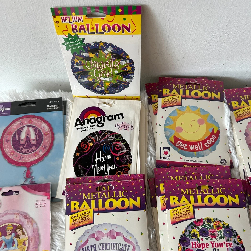 Vintage Helium Balloon Lot (44) Round NEW Deadstock Disney Get Well Birthday - Image 3 of 4