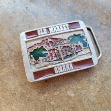 VINTAGE 1985  OLD MARKET OMAHA  COMMEMORATIVE BELT BUCKLE