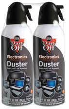 Dust-Off Compressed Gas Dusters, 10 Oz, Pack Of 2