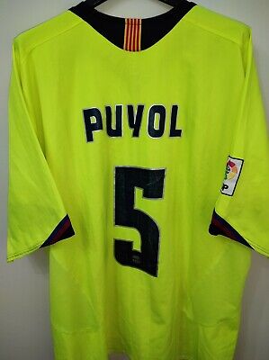 FC BARCELONA 2005-2006 Puyol 5 away camiseta shirt trikot FC BARCELONA 2005-2006 Puyol 5 away camiseta shirt trikot