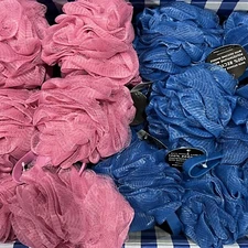 Bath & Body Works Quality Blush Loofah Soft Mesh Sponge Silicone Handle You Pick