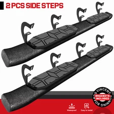 FOR 07-18 Silverado/Sierra Crew Cab Side Step Curved 4.3" Running Board Nerf Bar