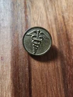 World War 1 Medical Corps  Cadeceus Lapel Pin Military Healthcare