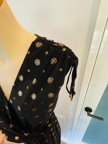 WHITE HOUSE BLACK MARKET Black & Rose Gold Jumpsuit Size XL 16 NEW WITH TAGS - Picture 3 of 14