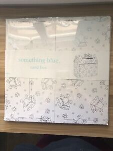 Fai Da Te Per Matrimonio Biglietto Box Qualcosa Di Blu Ebay