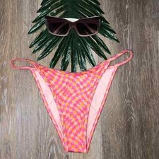 L SPACE Tommy Bikini Swimsuit Bottom Bitsy Heat Waves Style SATOB22P XS NWT