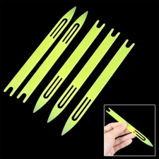 New 5 Pcs Yellow Plastic Fishing Web Net Repair mending Needle Shuttle Bobbin 1#