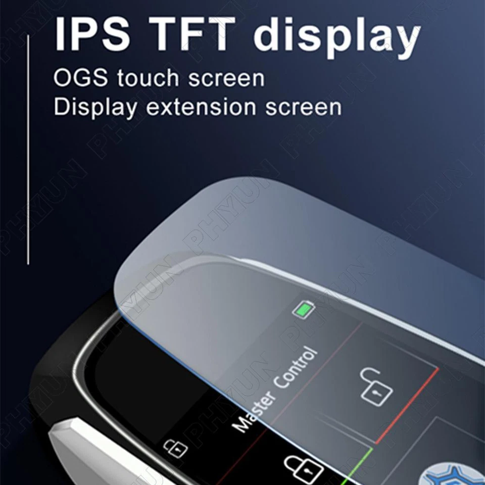 Llave remota inteligente modificada universal con pantalla LCD para BMW/Kia/Benz/Ford/Hyundai Foto 3 de 4