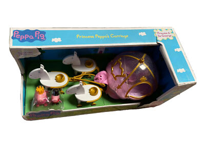 Peppa PigプリンセスCarriage Vehicle with Figures Peppa Pig Princess Peppas Carriage Exclusive Playset Jazwares - ToyWiz