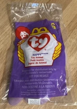 Ty McDonalds 1993 Teenie Beanie Baby “Happy” The Hippo #6