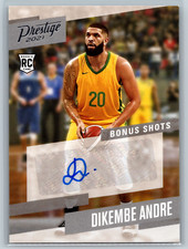 Dikembe Andre 2021  Panini Chronicles Draft Prestige Signatures AU #PBDAN Brazil
