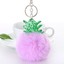 thumbnail 40 - 2020 New Cute Pineapple Fur Ball Keychain Bag Car Pendant Keyring Birthday Gifts