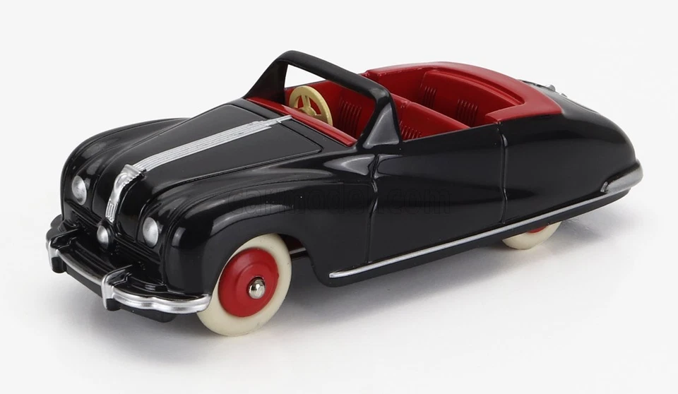 MODELLINO AUTO STATICO AUSTIN ATLANTIC CONVERTIBLE 1955 NERO DINKY ATLAS 1/43 - Immagine 3 di 4