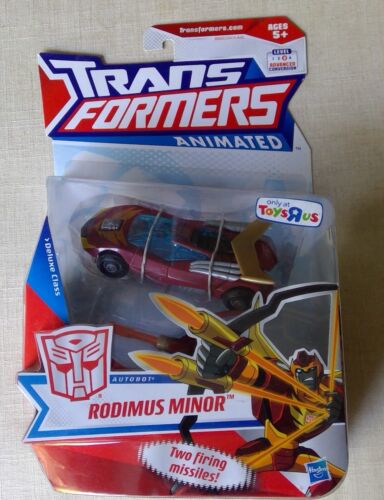 Transformers Animated Rodimus Minor Deluxe New! Toys R Us Exclusive Hot Rod - Afbeelding 1 van 2