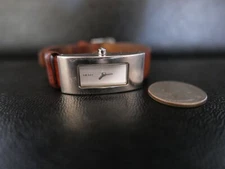 DKNY Ladies St/Steel Quartz Watch Model: NY-3205 250208 Brown Leather !!!