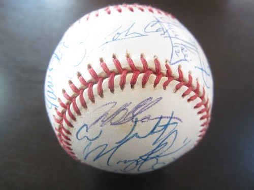 1996 Atlanta Braves Team Signed Baseball JSA Bobby Cox Tom Glavine Chipper Jones - Picture 11 of 12
