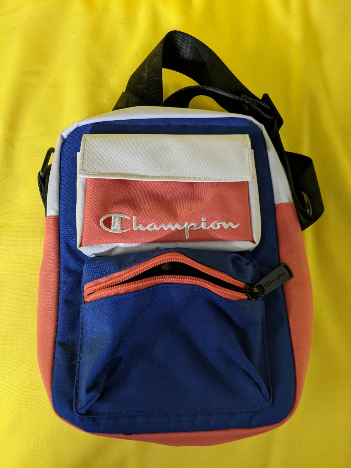 Champion Crossbody Bag in White/Red/Blue Multiple Com… Gem