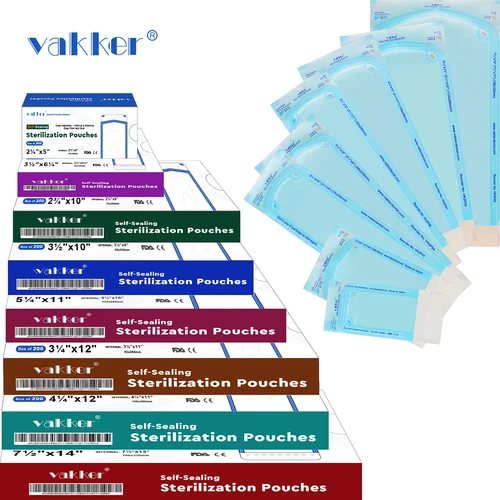 Self Sterilization Pouches Autoclave, Medical Sterilizer Bags Dental Tattoo Nail - product listing photo