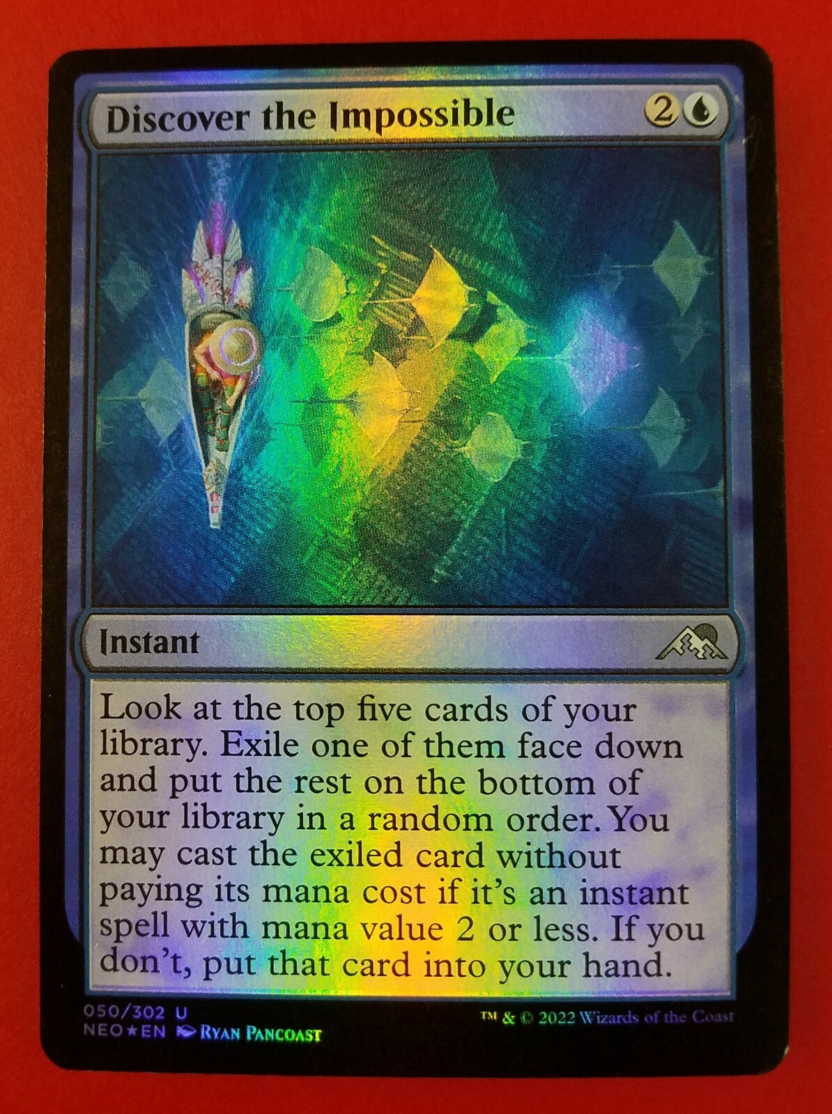 1x Discover The Impossible Foil Kamigawa Neon Dynasty Mtg Magic Cards Ebay