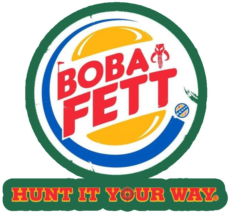 Boba fett sticker burger king star wars weatherproof bumper vinyl decal