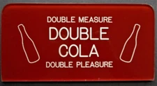 Original Double Cola Soda Pop Plastic Sign For Light-Up