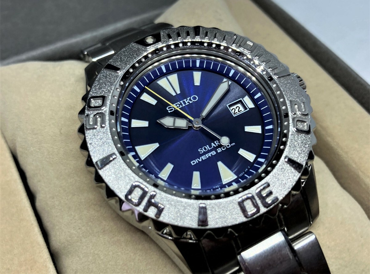 SEIKO プロスペックス V145-0CC0 PROSPEX SOLAR Auth SEIKO Prospex Solar Diver's 200M Men's Wristwatch Blue