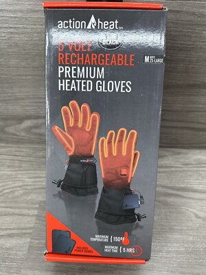 Action Heat Volt Rechargeable Premium Heated Gloves Mens XLG