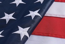 UNITED STATES FLAGS American US Flag Heavy Duty Nylon Embroidered Stars Sewn USA