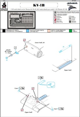 MW22 EDUARD TP053 KV-1B 1/35 ZOOM SET for