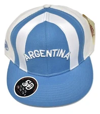 Stall & Dean Mens Argentina Blue White Flag Colors Fitted Hat Cap NWT Pick Size