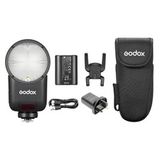 Godox V1mid Mini Compact Round-Head TTL Speedlite With Touch-Screen Interface