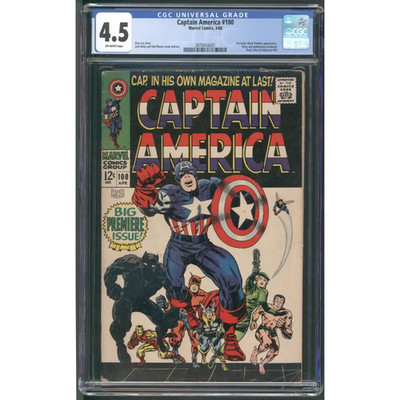 Captain America #100 / CGC 4.5 / Jack Kirby / 1st Issue from ToS