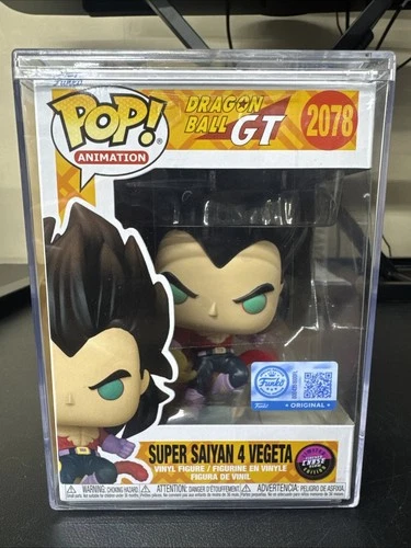 Dragon Ball: SS 4 Vegeta #2078 GITD CHASE Funko Pop with Hard Case