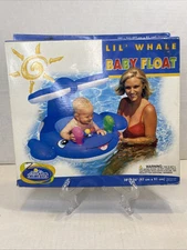 Vintage Intex The Wet Set Inflatable Lil Whale Pool Baby Float 56571T 38x36”