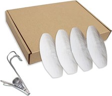 3.5"-4" Cuttlebone Birds Parakeets Cuddle Bone W/ Metal Clip Cuttlefish Bone