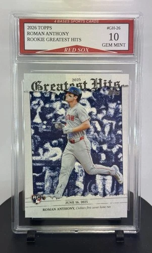 2026 Topps Roman Anthony Boston Red Sox Rookie Greatest Hits Card Gem Mint 10