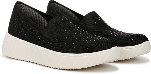 Bzees For Lifestride Women's Wednesday Bright Rhinestone Slip-On Sneakers