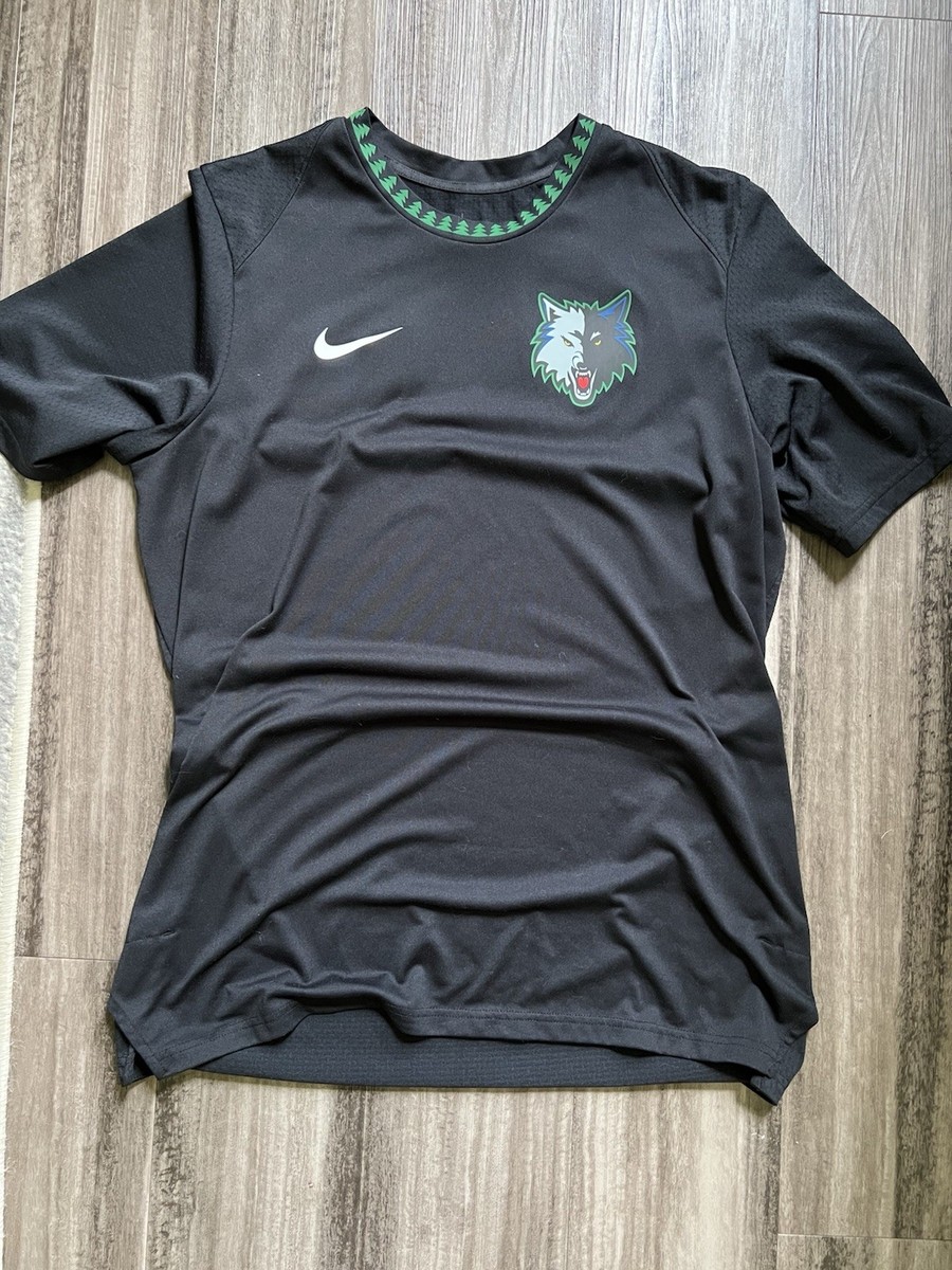 Minnesota Timberwolves Nike Hardwood Classic Shooting Shirt Trees Small  NWOT KG
