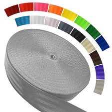 WEBSUKA Polyester Webbing Strap 16 Colors   1", 1.5", 1.9" Heavy Duty Roll