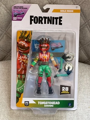 JAZWARES FORTNITE SOLO MODE TOMATOHEAD CROWN ACTION FIGURE NEW ON CARD